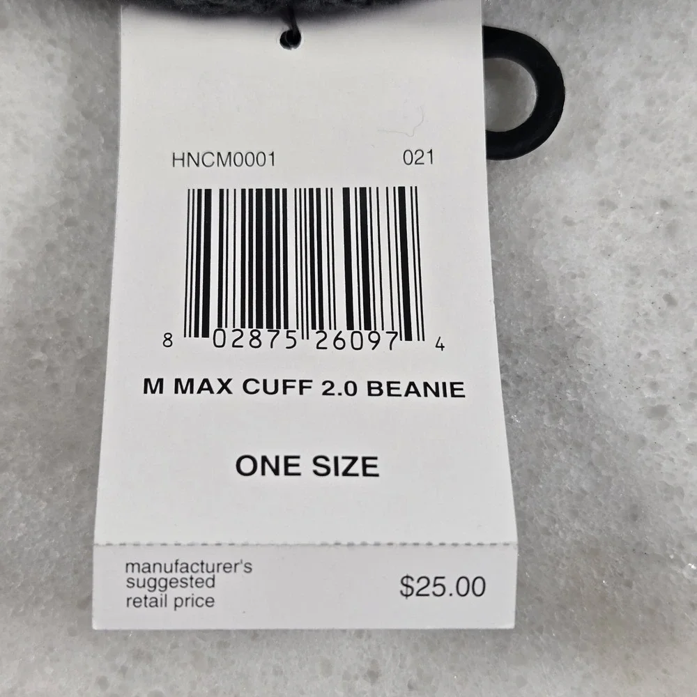 Hurley Gray/Slate Loose Knit Folded Max Cuff 2.0 Beanie Mens One Size Winter NWT
